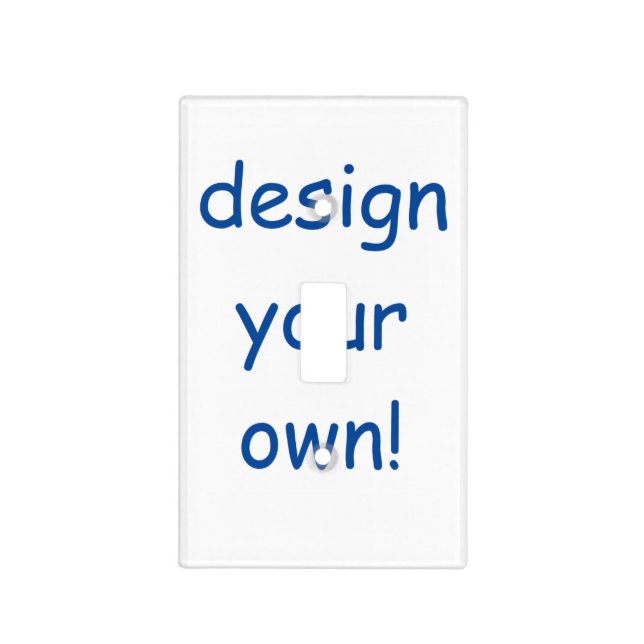 Design Your Own Custom Light Switch Covers (Front)