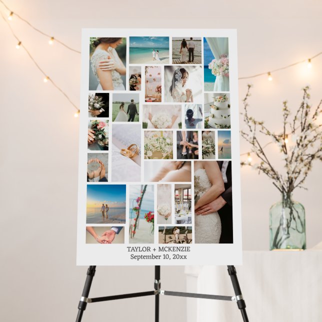Design Your Own Custom Made Personalized 27 photo Foam Board (In Situ (Stand))