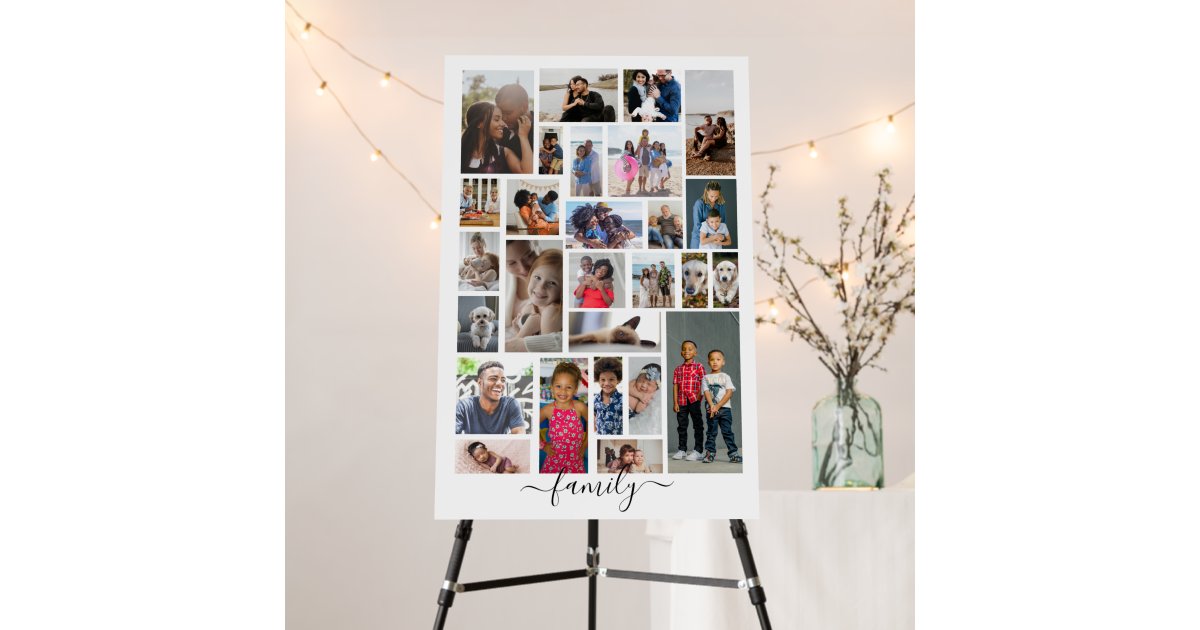 Design Your Own Custom Made Personalized 27 photo Foam Board | Zazzle