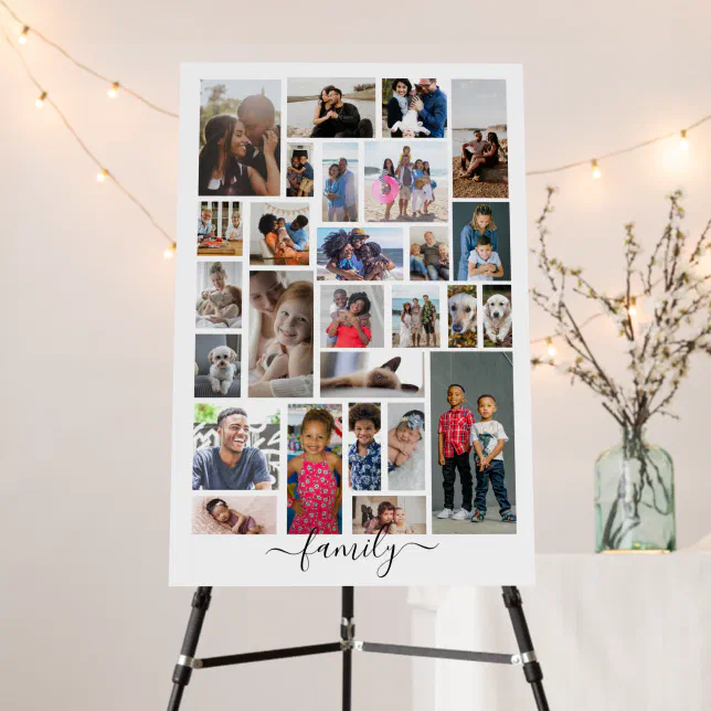 Design Your Own Custom Made Personalized 27 photo Foam Board | Zazzle