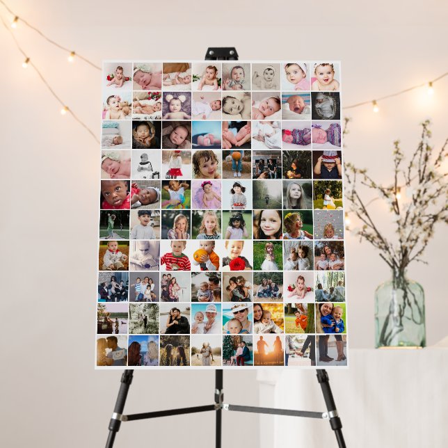 Design Your Own Custom Made Personalized 80 photo Foam Board (In Situ (Stand))