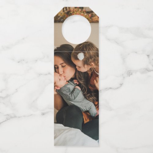 Design your own custom made personalized bottle hanger tag