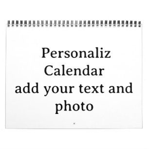 Design Your Own custom Medium Classic Frameless Calendar