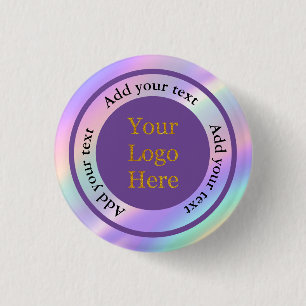 Design Your Own Custom Modern Logo Business  Button