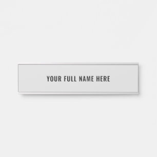 Design Your Own Custom Name Door Sign Template