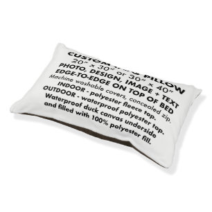 Design Your Own Custom Personalized Dog Pillow Bed