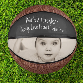 Design Your Own Custom Personalized Fathers Day Mini Basketball by Ricaso_Occasions at Zazzle