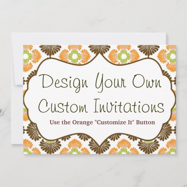 Design your Own Custom Personalized Invitations (Front)