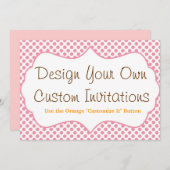 Design your Own Custom Personalized Invitations (Front/Back)