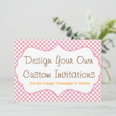 Design your Own Custom Personalized Invitations (Standing Front)