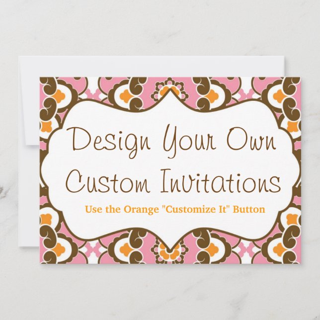 Design your Own Custom Personalized Invitations (Front)