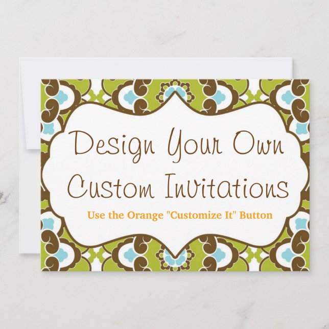 Design your Own Custom Personalized Invitations (Front)