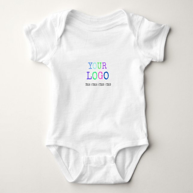 Design Your Own Custom Personalized Logo Baby Bodysuit (Front)