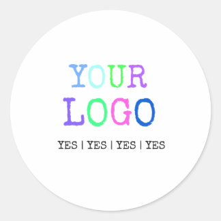 Design Your Own Custom Personalized Logo Classic Round Sticker