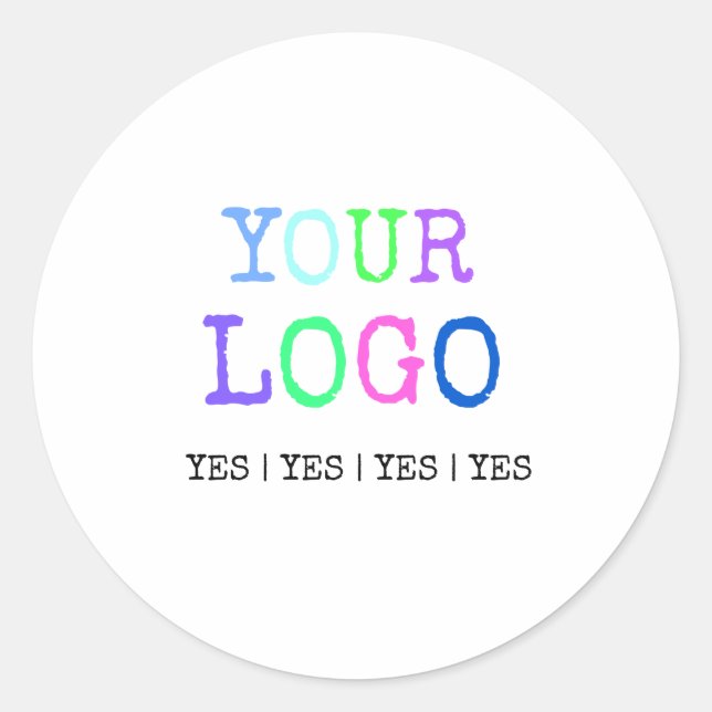 Design Your Own Custom Personalized Logo Classic Round Sticker (Front)