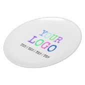 Design Your Own Custom Personalized Logo Melamine Plate (Left Side)