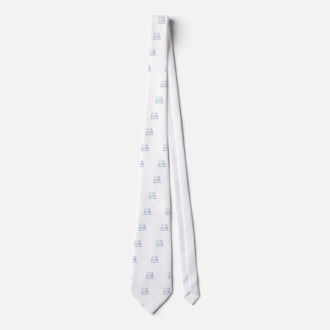 Design Your Own Custom Personalized Logo Neck Tie (Front)