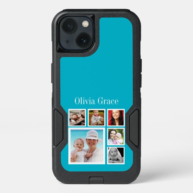 Design Your Own Custom Personalized Photo Collage Otterbox iPhone Case (Back)