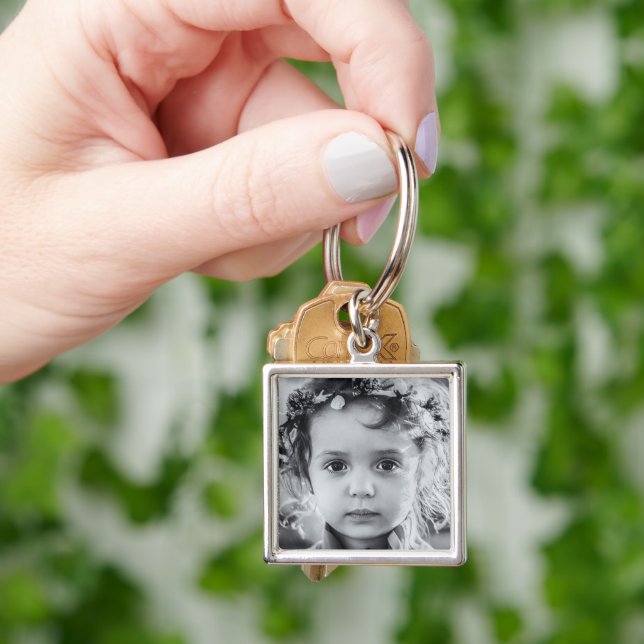 Design Your Own Custom Personalized PHOTO KEYCHAIN (Hand)