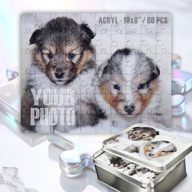 Design Your Own Custom Pet Photo 10x8” Acrylic Jigsaw Puzzle (Creator Uploaded)