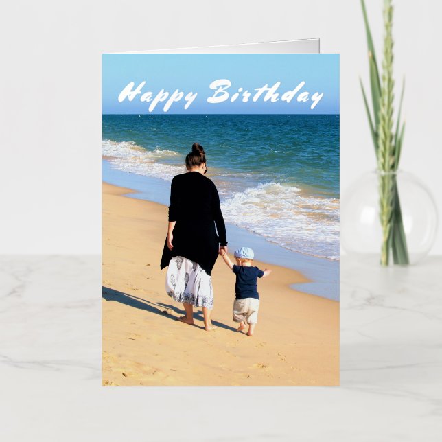 Design Your Own Custom Photo Birthday Card (Front)