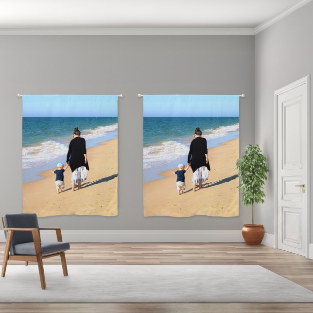 Design Your Own Custom Photo Blackout Curtains (Wide)
