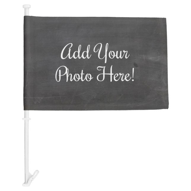 Design Your Own Custom Photo Double Sided Car Flag (Front)