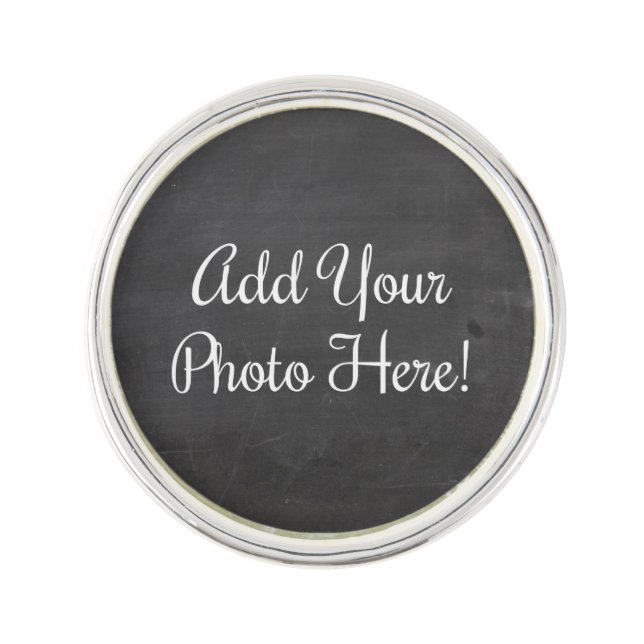 Design Your Own Custom Photo Lapel Pin (Front)