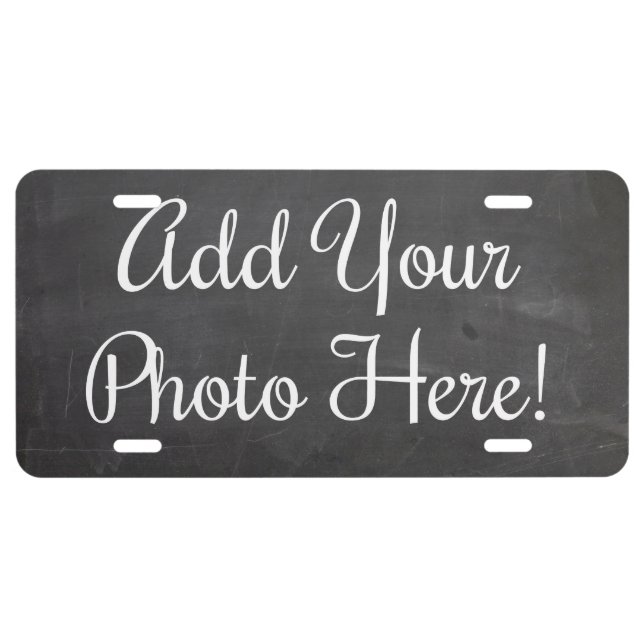 Design Your Own Custom Photo License Plate Cover (Front)