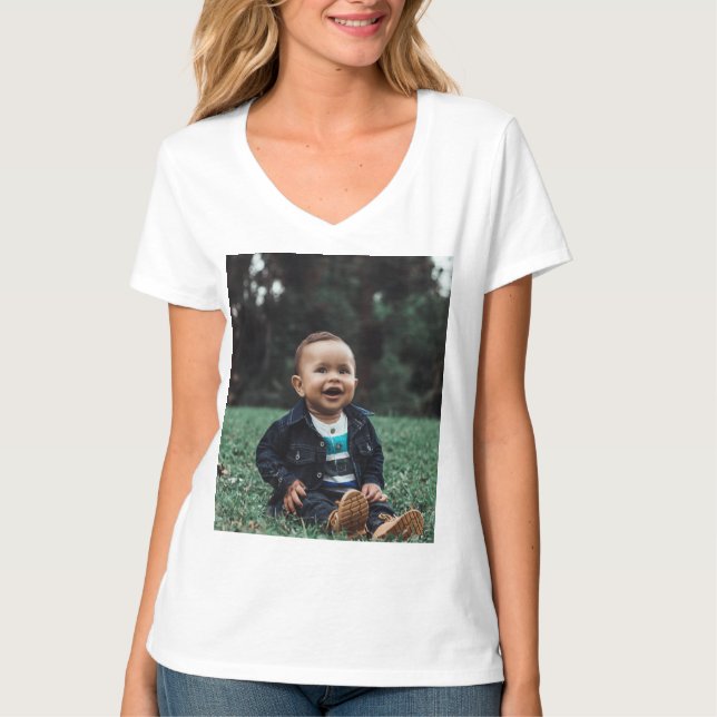 Design Your Own Custom Photo T-Shirt (Front)