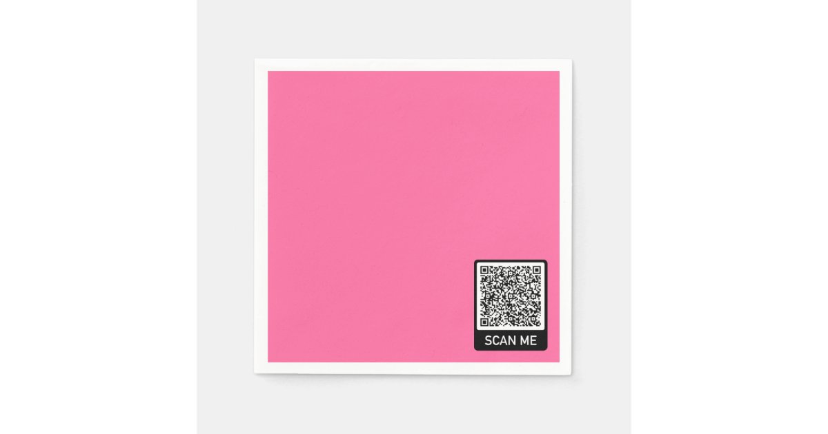 Design Your Own Custom QR Code Napkins Example | Zazzle