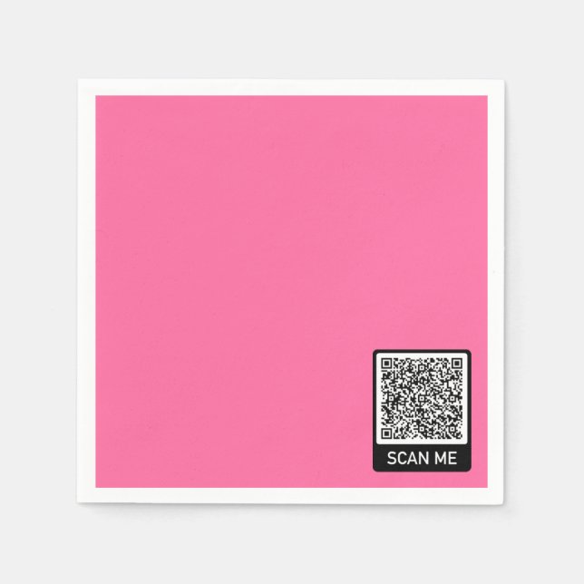 Design Your Own Custom QR Code Napkins Example (Front)