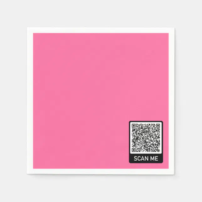 Design Your Own Custom QR Code Napkins Example | Zazzle