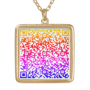 Design Your Own Custom QR Code Necklace Gift