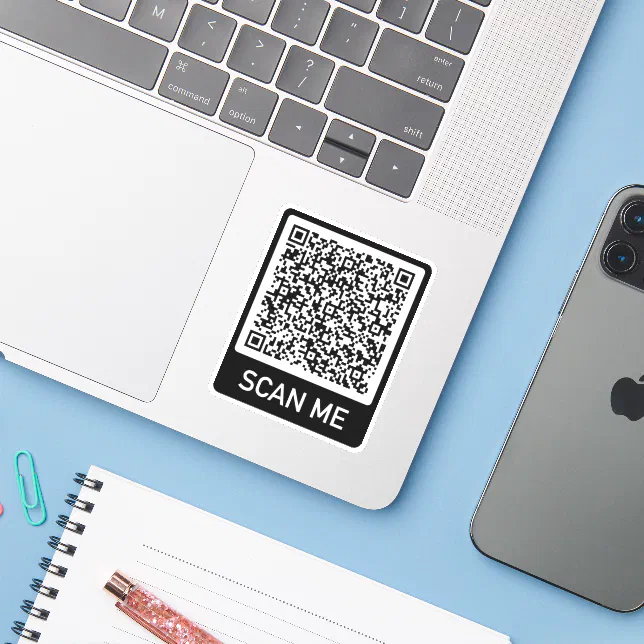 Custom Qr Sticker Designs Design Your Own Custom QR Code Sticker Template | Zazzle