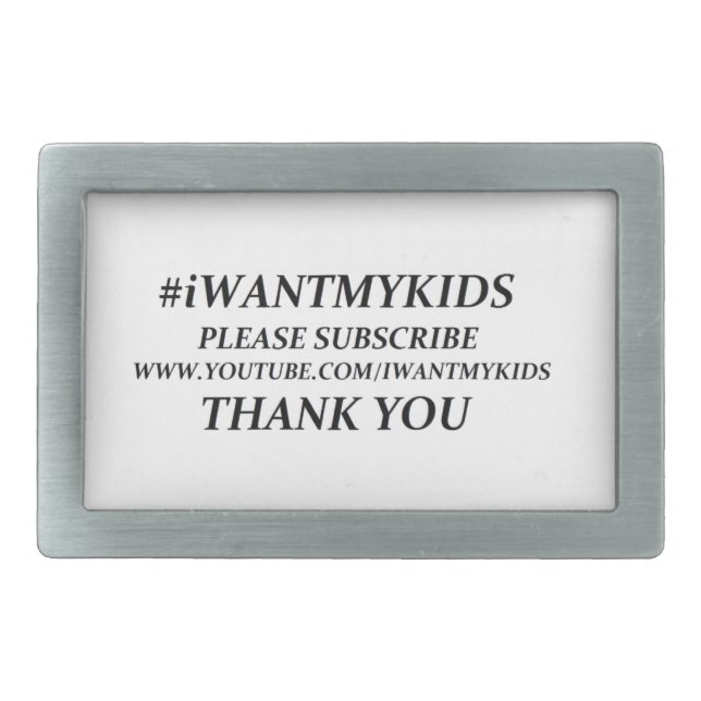 Design Your Own custom rectangular belt buckle (Front)