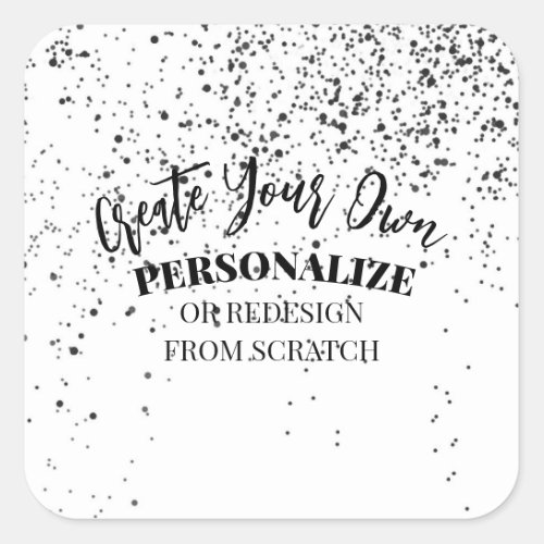 Design Your Own Custom Square Sticker