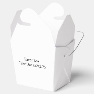 Design Your Own custom Take Out 2x2x2.75 Favor Boxes