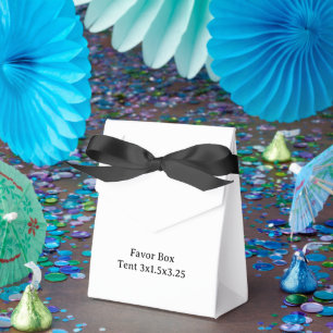 Design Your Own custom Tent 3x1.5x3.25 Favor Boxes