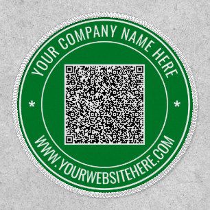 Design Your Own Custom Text QR Code Patch Template