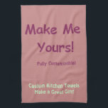 Design Your Own Custom Towels<br><div class="desc">Do you need a towel for your team players? For your office kitchen? Do you want a fun personalized gift for that special someone? These towels are durable and CUSTOMIZABLE! Personalize with your favorite text, image, art, or color. Simply click "customize" to make this unique kitchen towel perfect for any...</div>