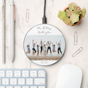 Design Your Own Custom Wedding Photo Wireless Charger