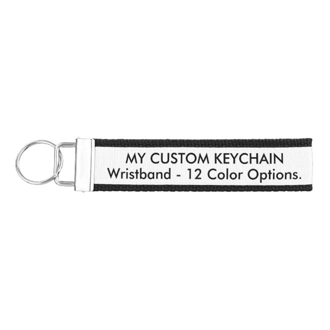 Design Your Own Custom WRISTBAND KEYCHAIN (Keys on Left)