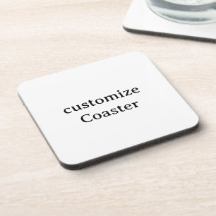 Design Your Own customise Hard plastic Beverage Coaster