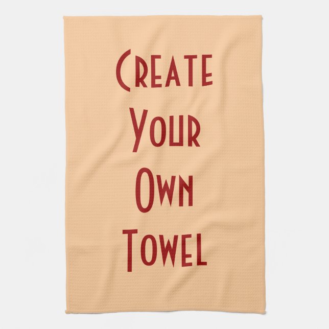 Design Your Own ~DIY Towel (Vertical)