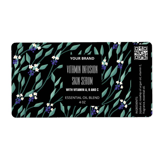 Design Your Own Dropper Bottle Labels (Front)