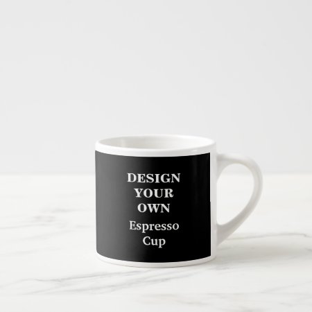 Design Your Own Espresso Cup - Black