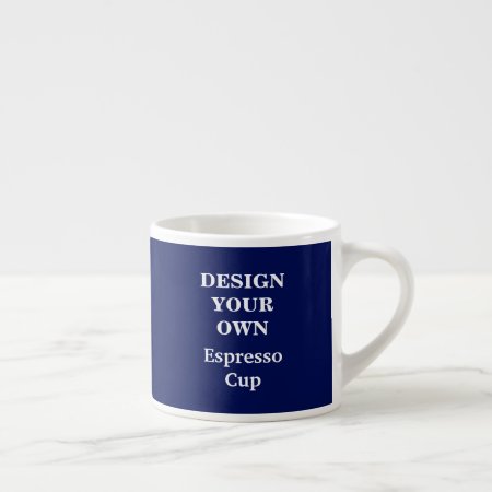Design Your Own Espresso Cup - Blue