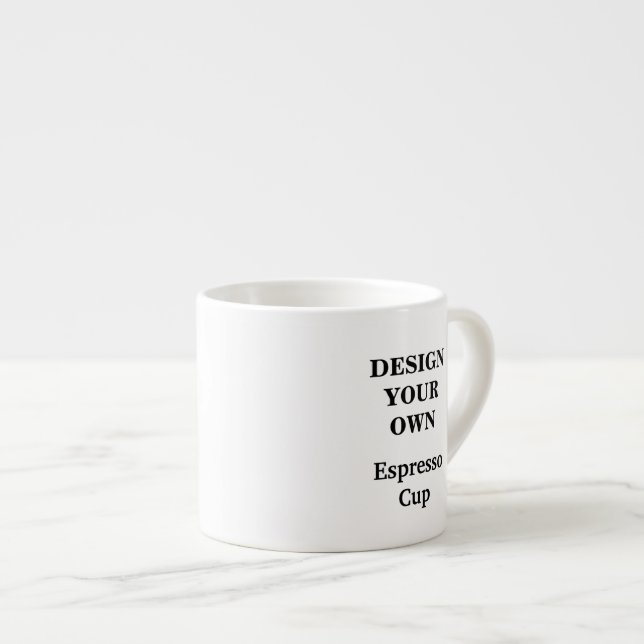 Design Your Own Espresso Cup - White (Front Right)
