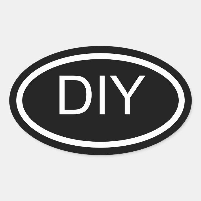 Design Your Own Euro Style Oval Sticker Zazzle Com